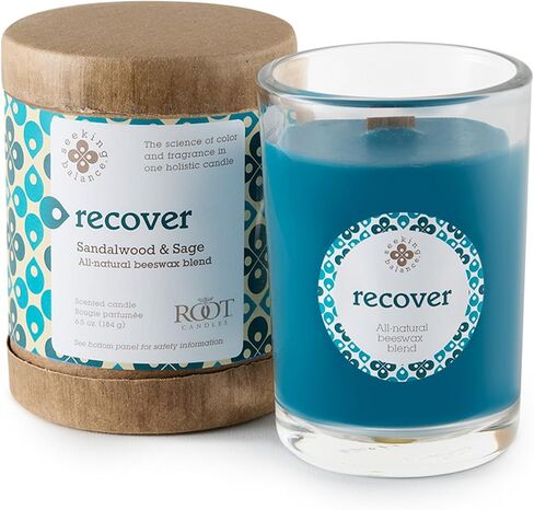Root Candles Seeking Balance Wood Wick Spa Candle Aromatherapy Candle, 6.5-Ounce, Restore: Sandalwood & Sage in Saudi Arabia