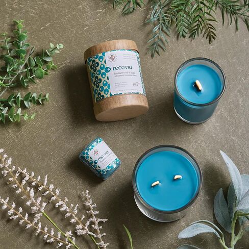 Root Candles Seeking Balance Wood Wick Spa Candle Aromatherapy Candle, 6.5-Ounce, Restore: Sandalwood & Sage in Saudi Arabia