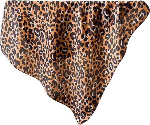 Head Scarf for Women Like Silk Satin Scarf Leopard Print Lightweight Handbag Purse Scarves Bandanas Hair Wrap in Saudi Arabia