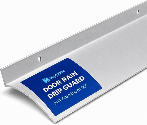 Door Rain Drip Guard - Door and Window Rain Guards House, 2.5 Inches Rain Deflector - Drip Edge Rain Diverter - 40 inches Long, Aluminum Black Finish. in Saudi Arabia