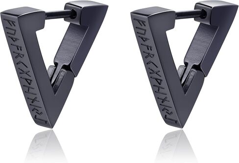 Stainless Steel Stud Earrings Punk Piercing Earrings for Men Hypoallergenic Gifts in Kuwait