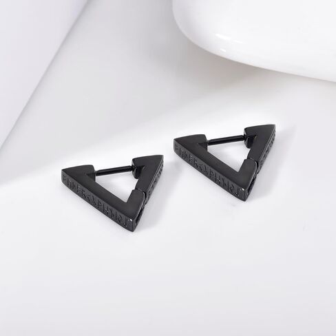 Stainless Steel Stud Earrings Punk Piercing Earrings for Men Hypoallergenic Gifts in Kuwait