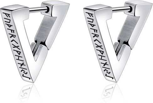 Stainless Steel Stud Earrings Punk Piercing Earrings for Men Hypoallergenic Gifts in Kuwait