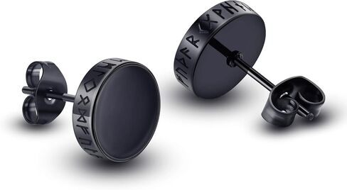 Stainless Steel Stud Earrings Punk Piercing Earrings for Men Hypoallergenic Gifts in Kuwait
