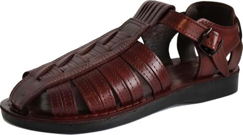 Holy Land Market Men/Women Biblical Jesus Leather Sandals/Slides From Jerusalem (Nathaniel Style I) in Kuwait