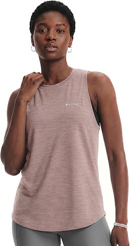 100% Merino Sleeveless High Neck Tank Tops Womens, Relaxed fit Lightweight Cooling Running Gym Moisture Wicking in Saudi Arabia