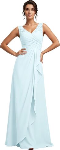 Lace Mother of the Bride Dresses for Wedding Mermaid Ruffles Pleated Formal Gowns BO126 in Saudi Arabia