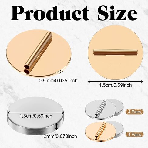 8 Pair Mini Magnetic Pin Brooch Converters Magnetic Apparel Pin Converter Clothing Metal Buckle Lapel Pins Converter Invisible Pins Brooch Holder Converters for Hijab Scarf Shawl Thin Fabric in Saudi Arabia