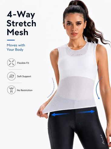 Przewalski Women’s Sleeveless Cycling Undershirt Quick Dry Bike Base Layer Vests Breathable Bicycle Jerseys Biking Tank Tops in Saudi Arabia
