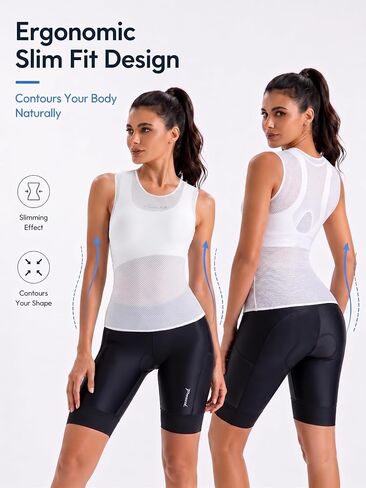 Przewalski Women’s Sleeveless Cycling Undershirt Quick Dry Bike Base Layer Vests Breathable Bicycle Jerseys Biking Tank Tops in Saudi Arabia