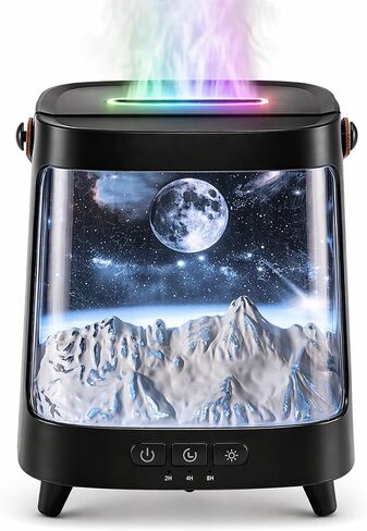 Starry Aroma Diffuser with Remote Control, 200ml Quiet Small Essential Oil Diffuser with 7 Color Soft Glow Night Light, 2 Mist Modes, 3 Timers, Auto Shut-Off, Home Relaxation Gift for Girls Women in Saudi Arabia