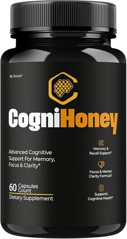 CogniHoney Capsules - Official Cogni Honey Pills Advanced Premium Formula for Maximum Strength, All Natural Ingredients with Vitamins for Overall Health & Wellness, 60 Capsules for 1 Month in Saudi Arabia