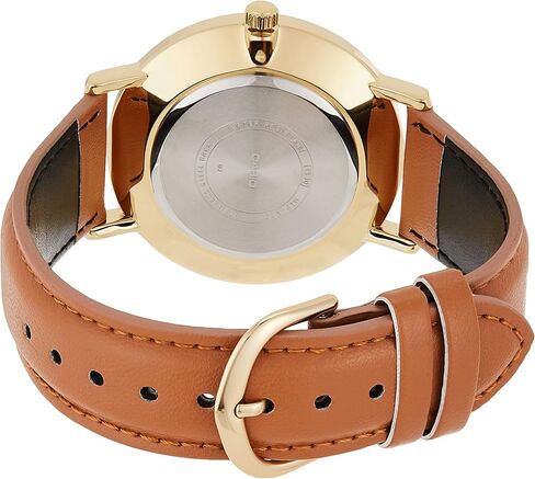 Casio MTP-VT01GL-5B Men's Minimalistic Gold Tone Brown Leather Band Burgundy Dial 3-Hand Analog Watch in Saudi Arabia