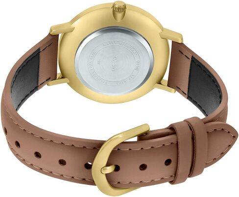 Casio MTP-VT01GL-5B Men's Minimalistic Gold Tone Brown Leather Band Burgundy Dial 3-Hand Analog Watch in Saudi Arabia