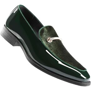 AUSTIN MILL Mens Dress Shoes Patent Leather Loafers for Business Party Prom in Saudi Arabia