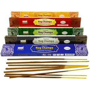 Indian Masala Nag Champa Incense Kit 5 Boxes 50 Sticks Assorted Fragrance in Kuwait