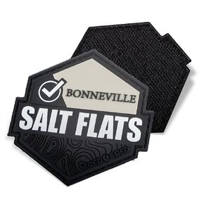 Bonneville Salt Flats Trail Patch Off-Roading Rubber PVC with Hook and Loop Backing in Saudi Arabia