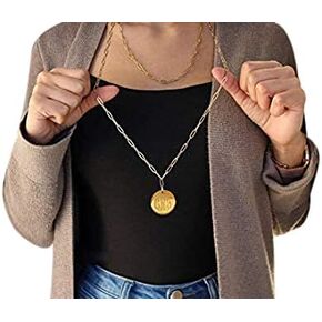 The Personal Exchange Long Double Paper Clip Chain Monogram Necklace - Silver or Gold Finish in Saudi Arabia