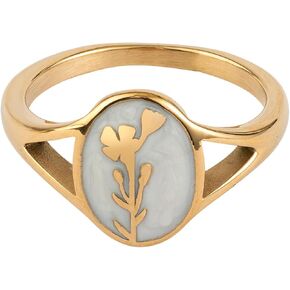 Elevated Faith Wildflower Signet Ring in Saudi Arabia