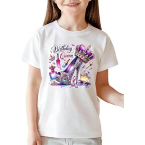 Birthday Girl Shirt 2nd 3rd 4th 5th 6th Toddler Girls Birthday T-Shirt Short Sleeve Summer B-Day Party Top in Saudi Arabia