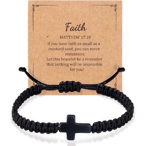 Christian Bracelets Gifts for Women Men,Religious Cross Bracelet Gifts for Mom/Daughter/Son/Friend/Him/Her,Inspirational Birthday Faith Based Jewelry Stocking Stuffers Gifts in Saudi Arabia