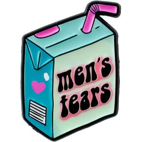 Men’s Tear Box Sarcastic Feminist Dark Humor Enamel Pin, Women Empowerment Pin Brooch, Funny Sarcasm Girl Power Brooch Badge, Funny Feminism Gift For Sassy Strong Girl Boss Women, Ironic Humor Quote Badges, Sarcastic Feminine Jewelry Accessory in Kuwait