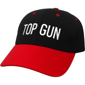 Top Gun Baseball Cap - Top Sales Gun of The Month - Adam Demamp Costume - Embroidered Black and Red Hat - Comedy TV Show Gift in Saudi Arabia