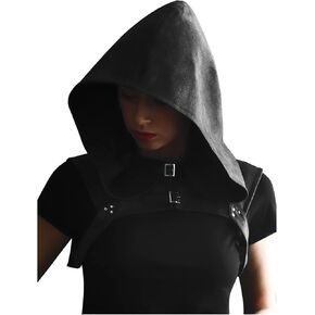 KUOIN Steampunk Cowl Hood Medieval Gothic Cape Cosplay Men Women Ren Faire Costume in Saudi Arabia