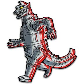 Mecha Godzilla Showa Era XL Augmented Reality Collectors Enamel Pin by PINFINITY! Ltd Edition Gojira Pins with Interactive Digital Activation to Collect, Share, Swap and Wear! in Saudi Arabia