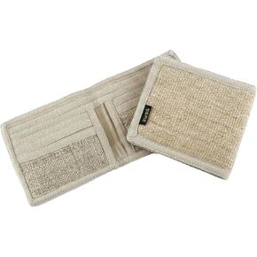 manakamana Hemp Wallet, Natural Beige, Eco Material, Compact Bifold Design in Saudi Arabia