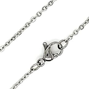 Cable Chain 1.6mm Womens Stainless Steel Necklace 15-24-inch in Saudi Arabia