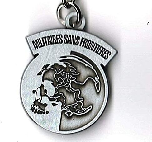 Metal Gear Solid Key Chain MSF Patch Militaires Sans Frontière in Kuwait