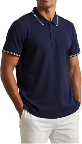 Men's Polo Shirts Short Sleeve, Dry Fit Tactical Golf Shirt for Men in Saudi Arabia