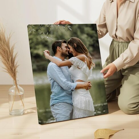 P&L ART. Custom Canvas Prints With Your Photos, Romantic Portrait Photo Print, Custom Picture Wall Decor, Prints From Photos For Personalized Home Gallery Display 11x14 Canvas in Kuwait