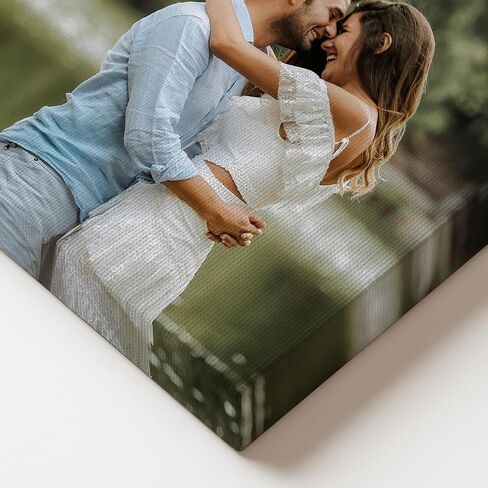 P&L ART. Custom Canvas Prints With Your Photos, Romantic Portrait Photo Print, Custom Picture Wall Decor, Prints From Photos For Personalized Home Gallery Display 11x14 Canvas in Kuwait