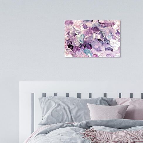 Oliver Gal Amethyst Gardens Canvas Print Wall Art for Living Room, Bedroom, and Bathroom, 15" x 10", Gallery Wrapped in Saudi Arabia