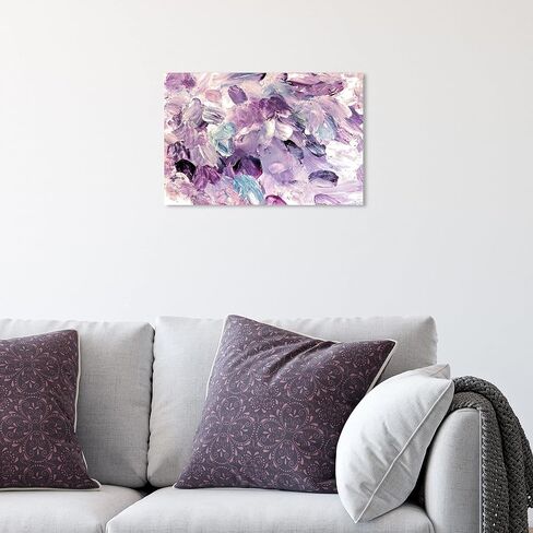 Oliver Gal Amethyst Gardens Canvas Print Wall Art for Living Room, Bedroom, and Bathroom, 15" x 10", Gallery Wrapped in Saudi Arabia