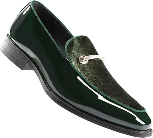 AUSTIN MILL Mens Dress Shoes Patent Leather Loafers for Business Party Prom in Saudi Arabia