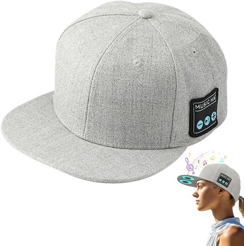 Bluetooth Dual-Speaker Baseball Cap, Outdoor Sports Sunshade Golf Hat for Men/Women/Boys/Girls, Adjustable Music Hat for Sports, Street Dance, Hands-Free Calls Ivory in Saudi Arabia