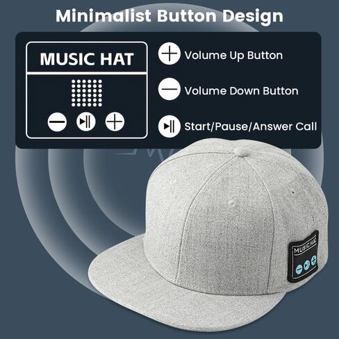 Bluetooth Dual-Speaker Baseball Cap, Outdoor Sports Sunshade Golf Hat for Men/Women/Boys/Girls, Adjustable Music Hat for Sports, Street Dance, Hands-Free Calls Ivory in Saudi Arabia