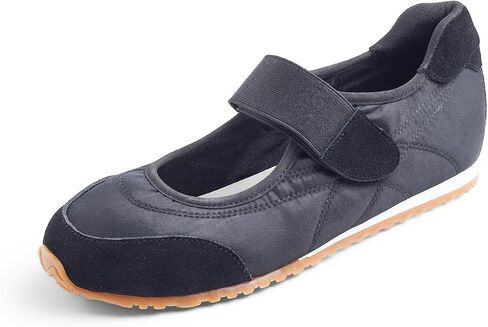 FEVERSOLE Women's Cushion Padded Sport Wide Toe Box Mary Jane Comfort Casual Soft Fabric Genuine Suede Ballet Flats in Saudi Arabia