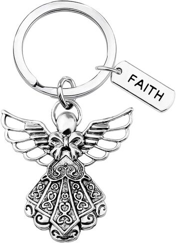 Veemoon Angel Charm Keychain Angel Keyring حلقة مفاتيح معدنية للنساء in Kuwait