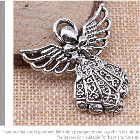 Veemoon Angel Charm Keychain Angel Keyring حلقة مفاتيح معدنية للنساء in Kuwait
