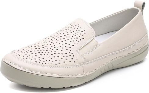 Loafers for Women, Comfortable Breathable Slip on Flats, Lightweight Non-Slip Thick -Sole Walking Shoes for Casual Business Work in Saudi Arabia