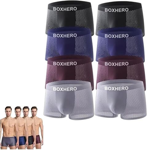 Boxhero Boxer Briefs- Breathable Mens Underwear, Built-in with 3D Pouch Underwear for Men in Saudi Arabia