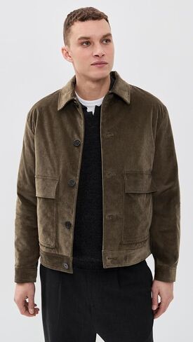 Theory Men's SC Patch Pocket Jacket in Crosby Corduroy in Kuwait