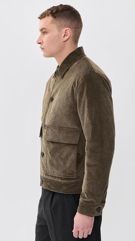 Theory Men's SC Patch Pocket Jacket in Crosby Corduroy in Kuwait
