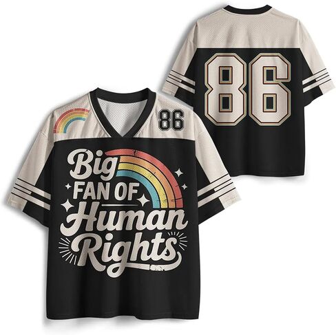 Oversized Mesh Football Jersey for Men Women, Y2K Hip Hop V-Neck Retro Number Graphic Print Short Sleeve Shirt in Kuwait