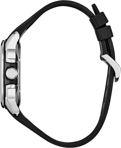 CITIZEN Men's Eco-Drive Mickey Mouse, 44mm Silver-Tone Stainless Steel Case with a Black Silicone Strap & Green Dial (Style: AW1656-08W) in Saudi Arabia