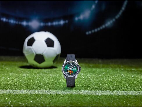 CITIZEN Men's Eco-Drive Mickey Mouse, 44mm Silver-Tone Stainless Steel Case with a Black Silicone Strap & Green Dial (Style: AW1656-08W) in Saudi Arabia